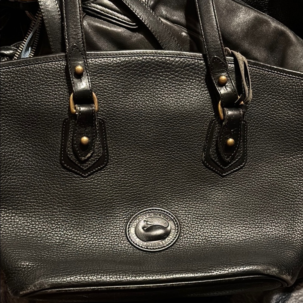 Dooney & Bourke Black Pebbled Leather Bag